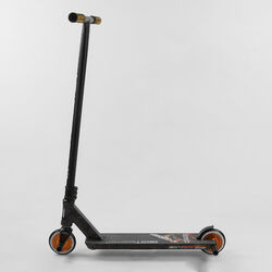 Самокат трюковый 65640 Best Scooter (4) "CRASH" HIC-система, ПЕГИ, алюминиевый диск и дека, колёса 110мм PU, ширина руля - 57 см, в коробке
