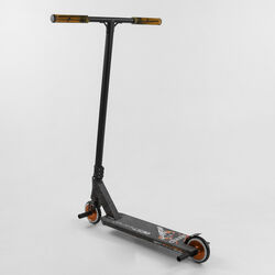 Самокат трюковый 65640 Best Scooter (4) "CRASH" HIC-система, ПЕГИ, алюминиевый диск и дека, колёса 110мм PU, ширина руля - 57 см, в коробке