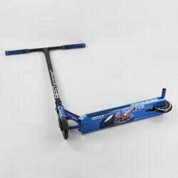 Самокат трюковый 44374 Best Scooter (4) "SIMBIOTE" HIC-система, ПЕГИ, алюминиевый диск и дека, колёса 120мм PU, ширина руля - 57 см, в коробке