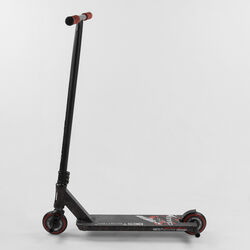 Самокат трюковый 67839 Best Scooter (4) "CRASH" HIC-система, ПЕГИ, алюминиевый диск и дека, колёса 110мм PU, ширина руля - 57 см, в коробке
