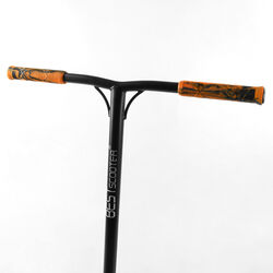 Самокат трюковый Best Scooter BS-77225 (4) HIC-система, ПЕГИ, алюминиевый диск и дека с ПРИНТОМ, колёса PU, d=110мм, ширина руля - 60 см, в коробке 