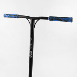 Самокат трюковый Best Scooter BS-77566 (4) HIC-система, ПЕГИ, алюминиевый диск и дека с ПРИНТОМ, колёса PU, d=110мм, ширина руля - 60 см, в коробке 