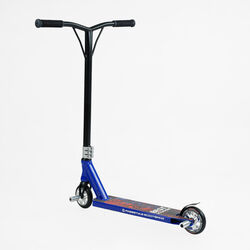 Самокат трюковый Best Scooter 50352 (1) HIC-система, ПЕГИ, алюминиевый диск и дека, колёса PU d-110мм, ширина руля-52см, высота - 83см, в коробке