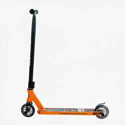 Самокат трюковый Best Scooter 18378 (1) HIC-система, ПЕГИ, алюминиевый диск и дека, колёса PU d-110мм, ширина руля-52см, высота - 83см, в коробке