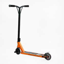 Самокат трюковый Best Scooter 18378 (1) HIC-система, ПЕГИ, алюминиевый диск и дека, колёса PU d-110мм, ширина руля-52см, высота - 83см, в коробке