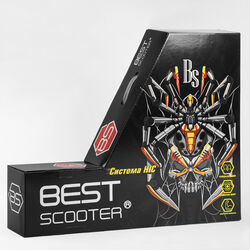 Самокат трюковый 55084 Best Scooter (4) HIC-система, ПЕГИ, алюминиевый диск и дека, АНОДИРОВАННАЯ ПОКРАСКА, колёса PU, d=110мм, ширина руля - 60 см