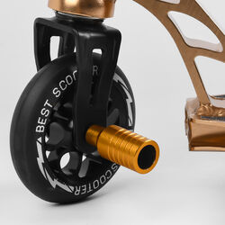 Самокат трюковый 55084 Best Scooter (4) HIC-система, ПЕГИ, алюминиевый диск и дека, АНОДИРОВАННАЯ ПОКРАСКА, колёса PU, d=110мм, ширина руля - 60 см