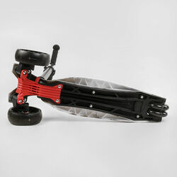 Самокат трехколесный MAXI S - 12208 (1) “Best Scooter”, съемный руль, колеса PU со светом, переднее 130х25 мм, задние сдвоенные 80х45 мм, в коробке 