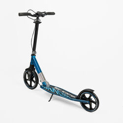 Самокат алюмінієвий "Best Scooter" 23013 (2) колеса PU, ФАРА, затискач керма, d передніх коліс - 230мм, d задніх коліс 200мм, 1 амортизатор передній