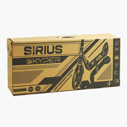 Самокат двухколесный "Skyper" S - 86735 (4) "Sirius", черно-красный, колеса PU 200 мм, 1 аммортизатор, ручной тормоз, в коробке
