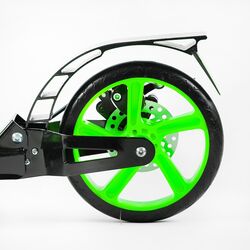 Самокат Skyper "Turbo" TR-46503 (4) сталева рама, ручне дискове гальмо, діаметр PU коліс - 200мм, 2 амортизатори, в коробці