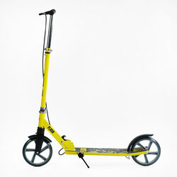 Самокат двоколісний "Best Scooter" FL-14320 (4) сталева рама, ручне гальмо, колеса PU 200мм, 1 амортизатор передній, в коробці