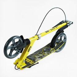 Самокат двоколісний "Best Scooter" FL-14320 (4) сталева рама, ручне гальмо, колеса PU 200мм, 1 амортизатор передній, в коробці