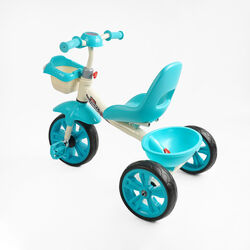 Велосипед 3-х колісний BS-60985 "Best Trike" (1) колеса EVA переднє 10’’, заднє 8’’, сталева рама, УКР. ОЗВУЧУВАННЯ, кошик, в коробці
