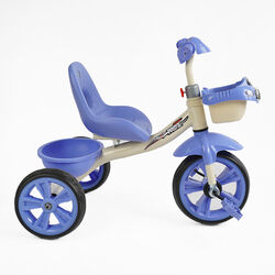 Велосипед 3-х колісний BS-60811 "Best Trike" (1) колеса EVA переднє 10’’, заднє 8’’, сталева рама, УКР. ОЗВУЧУВАННЯ, кошик, в коробці