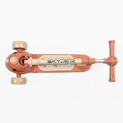 Самокат триколісний з сидінням DL-145-12 (6) колеса PU 125х40мм зі світлом, музика та підсвічування платформи, кермо складне, в коробці