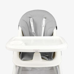 Стільчик для годування TL-51609 (1) сталева конструкція, матеріал тканини PU, знімний столик, опускна спинка, 4 колеса, в коробці