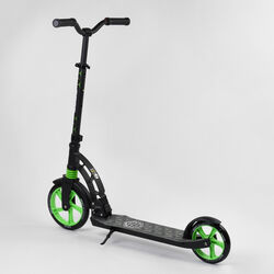 Самокат двухколесный "Best Scooter" 62798 (2) колеса PU, d переднего колеса - 230мм, d заднего колеса - 180мм, 1 амортизатор передний, в коробке