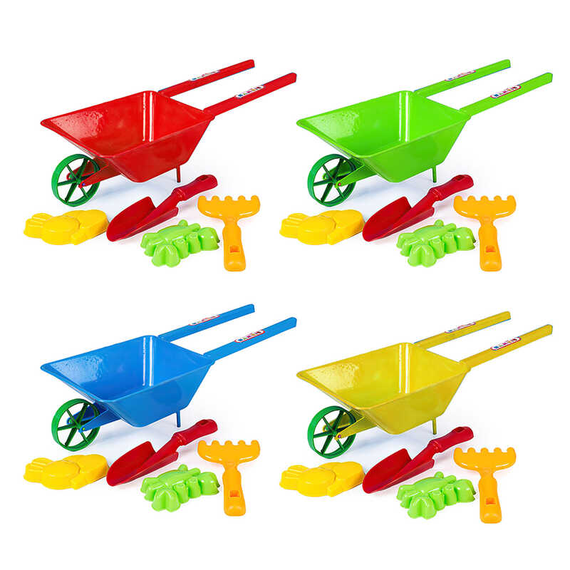 гр Тачка + лопатка + граблі + 2 пасочки 010 (10) "BAMSIC"