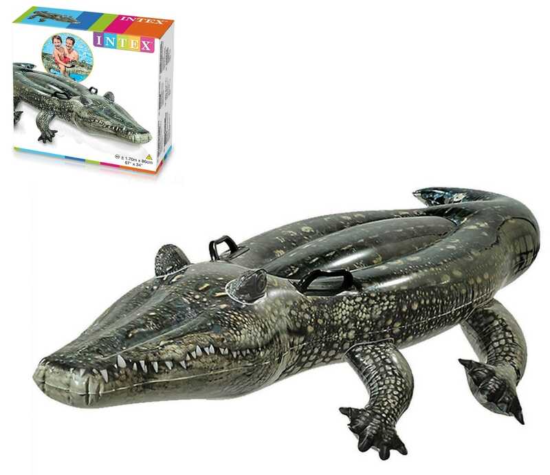 Intex Плотик 57551 NP "Алігатор" (6) розміром 86х170см, від 3 років