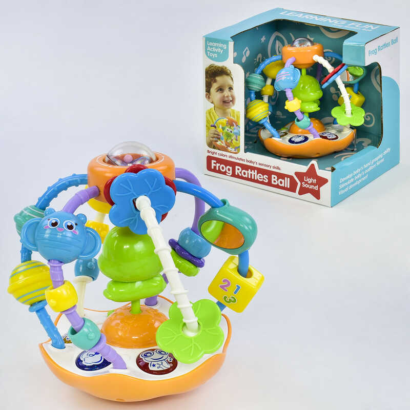 Погремушка музыкальная 35751 (24/2) Лягушонок, 2 вида