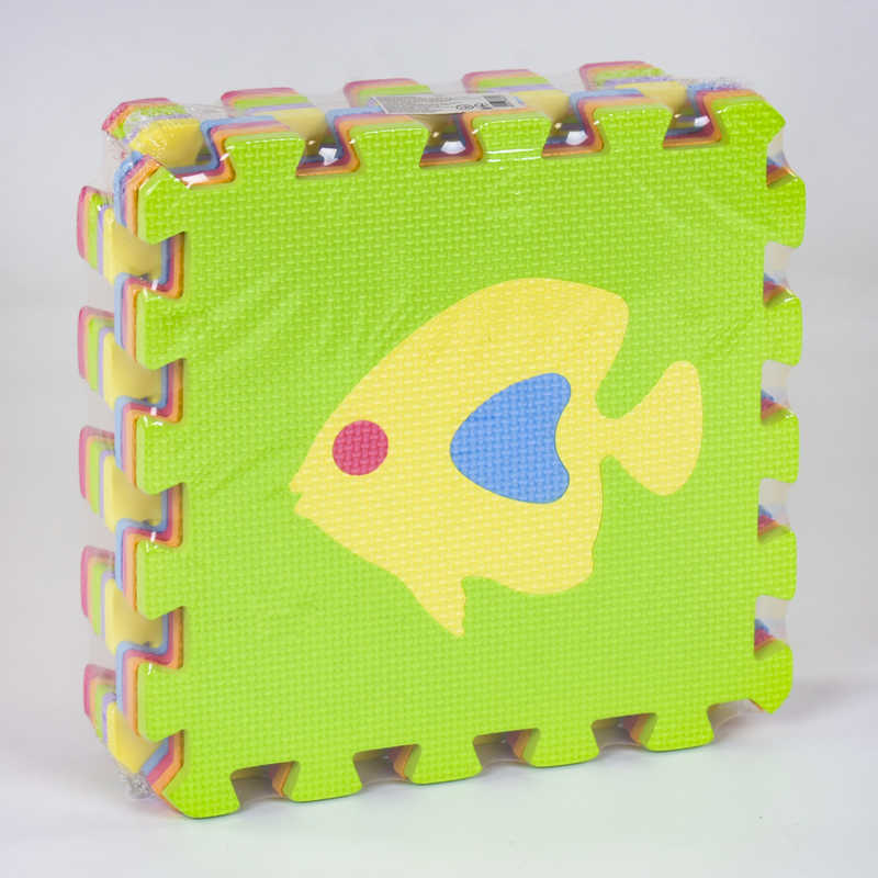 Килимок-пазл EVA С 36602 Рибки (24) масажний, 9 ел. в упаковці, 30х30см