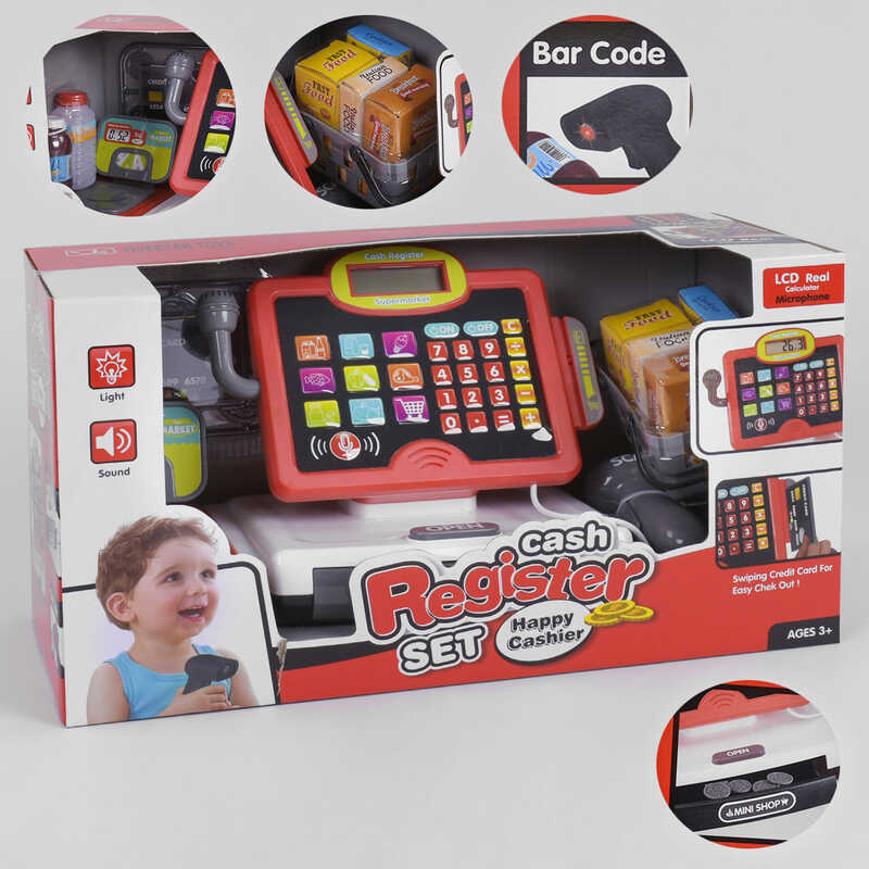 Касовий апарат 35578 B (6) світло, звук, калькулятор, мікрофон, в коробці