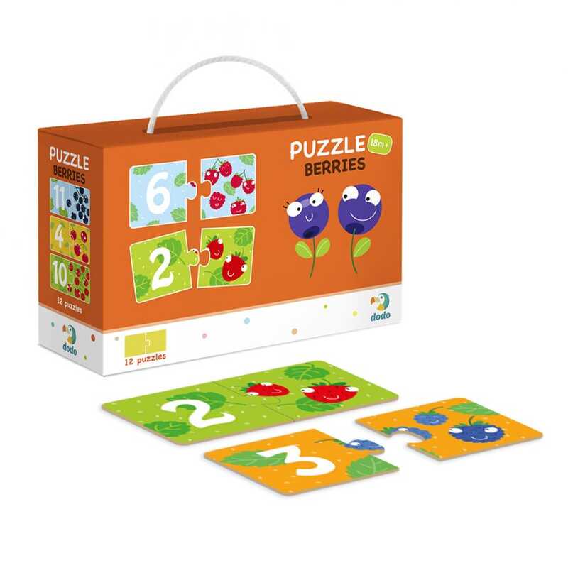 гр Пазл "Ягдки" картонний (3-4 роки)  300116 (16) "Dodo", 24 елементи, в коробці