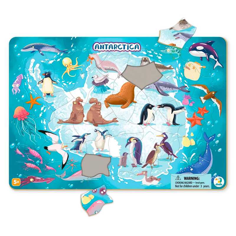 гр Пазл з рамкою "Антарктида" R300176 (24) "Dodo", 53 елемента