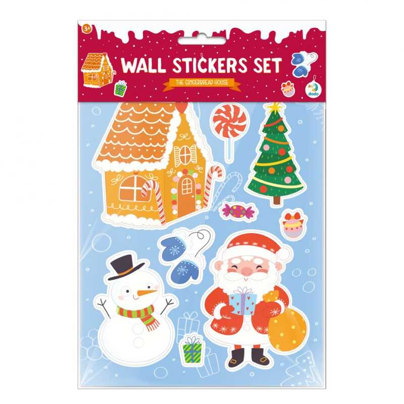 гр Набір настінних наліпок "Пряниковий будиночок" 300301 (48) "Dodo", 9 наліпок
