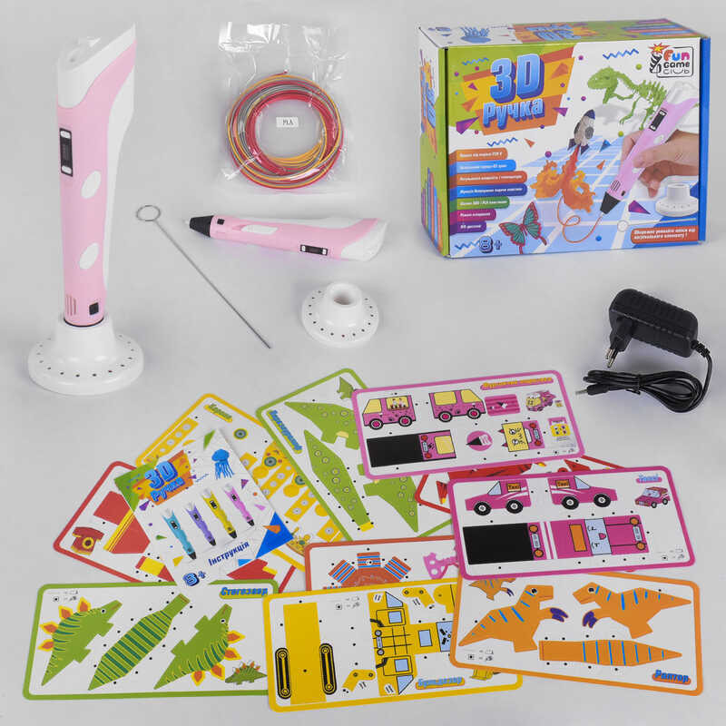 гр Ручка 3D 28381 (12/2) "4FUN Game Club" цвет - Розовый 