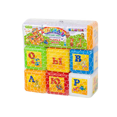гр Кубики маленькие "Азбука" 028/5 (30) "BAMSIC" буквы русского алфавита, в сетке