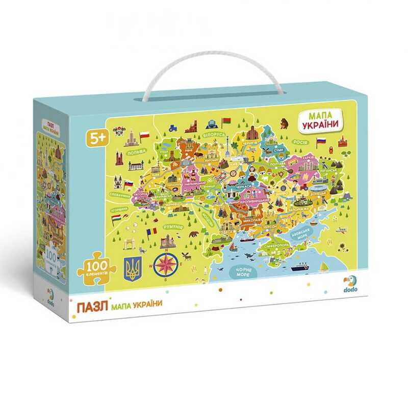 гр Пазл "Мапа України" 300109 (10) "Dodo", 100 елементів, в коробці