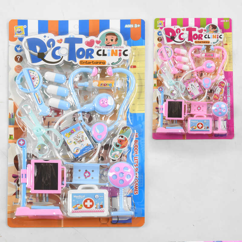 Набор доктора 666-78 (60/2) 2 цвета, 12 элементов, на листе