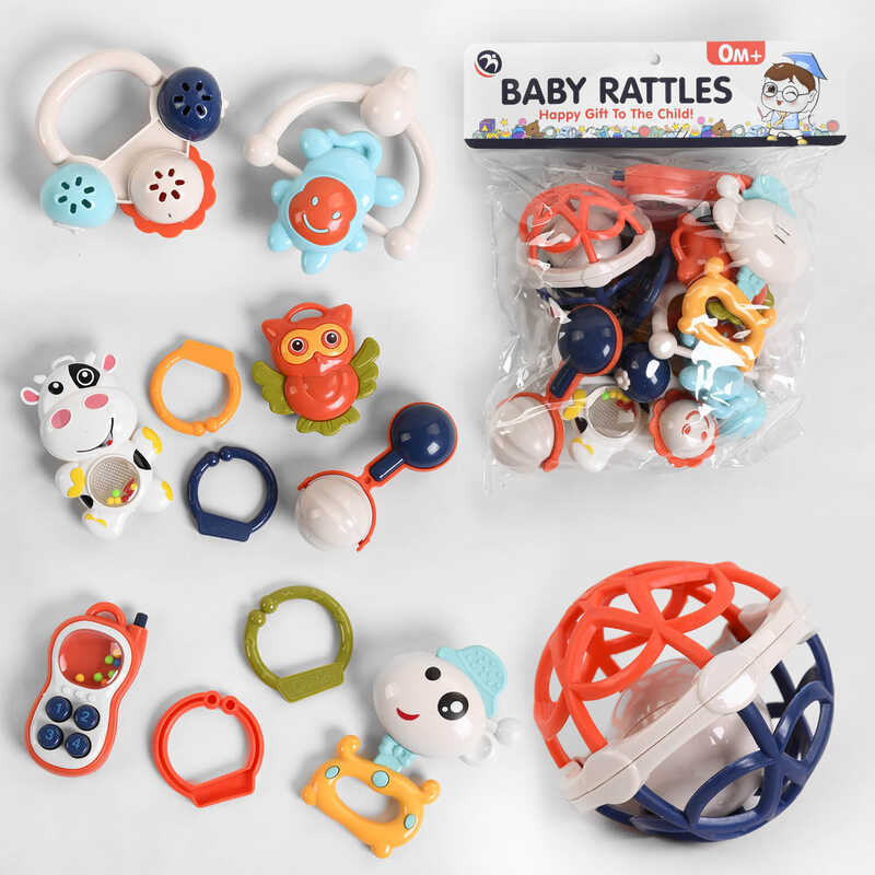 Набір брязкалець BM 6200-1 (84/2) 8 шт, телефон-пискавка, в пакеті