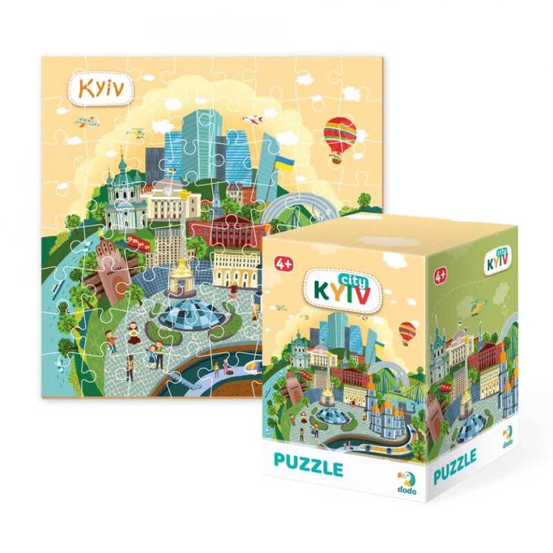 гр Пазлы картонные (5-7 лет) "Киев" 300168 (18) 64 элемента "Dodo"