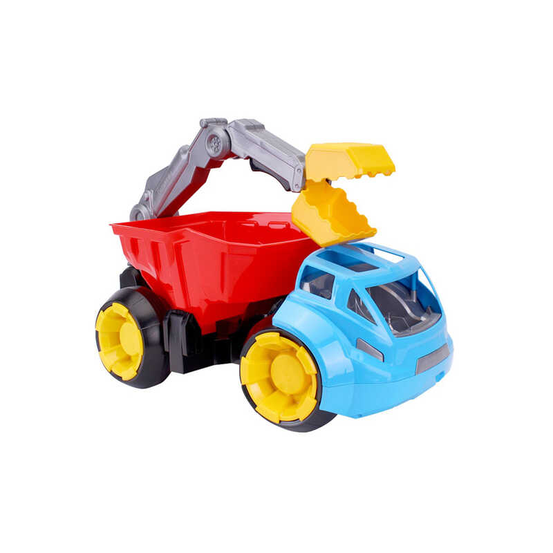 гр Машина "Самоскид" 6900 (2) "Technok Toys" інерція, рухливе навісне обладнання, регулювання коліс, в сітці
