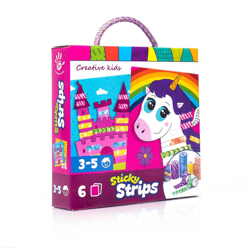 гр Набір для творчості "Sticky strips. Єдиноріг VT4433-03 /укр/ (7) "Vladi Toys"