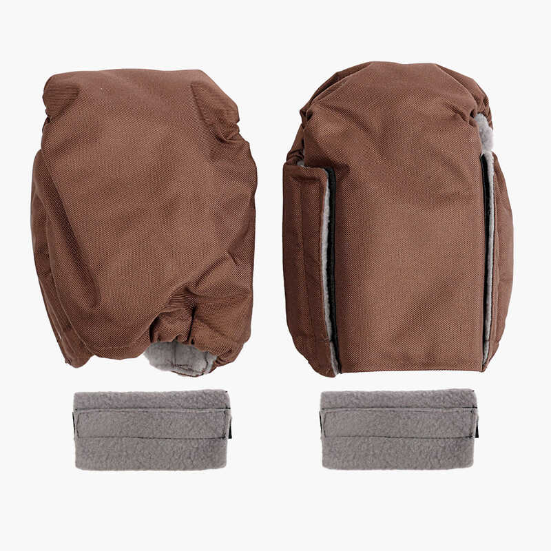 гр Варежки 207717/0923 (1) цвет коричневый, на флисе, в кульке