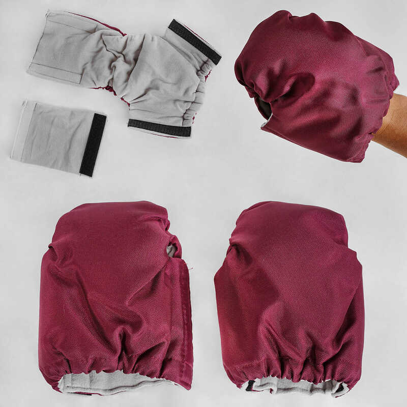 гр Варежки 207731/1012 (1) цвет бордовый, на флисе, в кульке