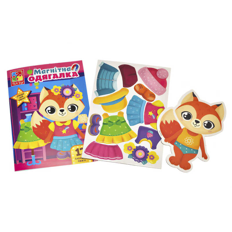 гр Магнітна гра "Лисичка" в папці (укр) VT3204-33 (60)  "Vladi Toys"