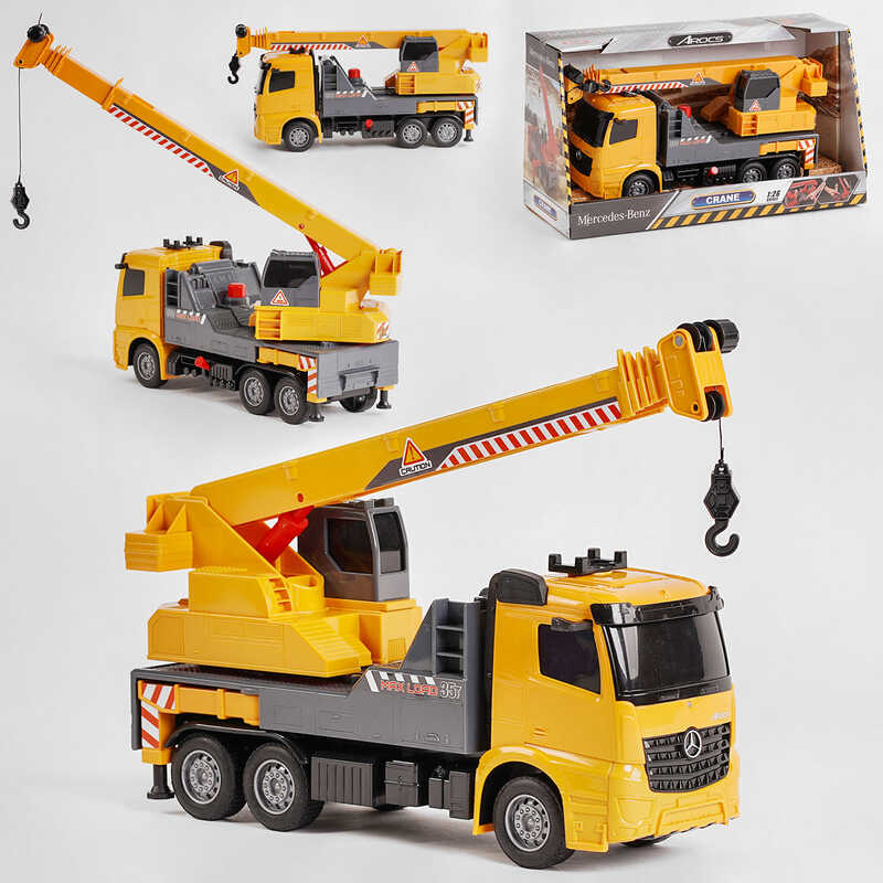 Спецтехника 9718 A (8) "Play Smart", "Автокран", подвижная стрела, в коробке
