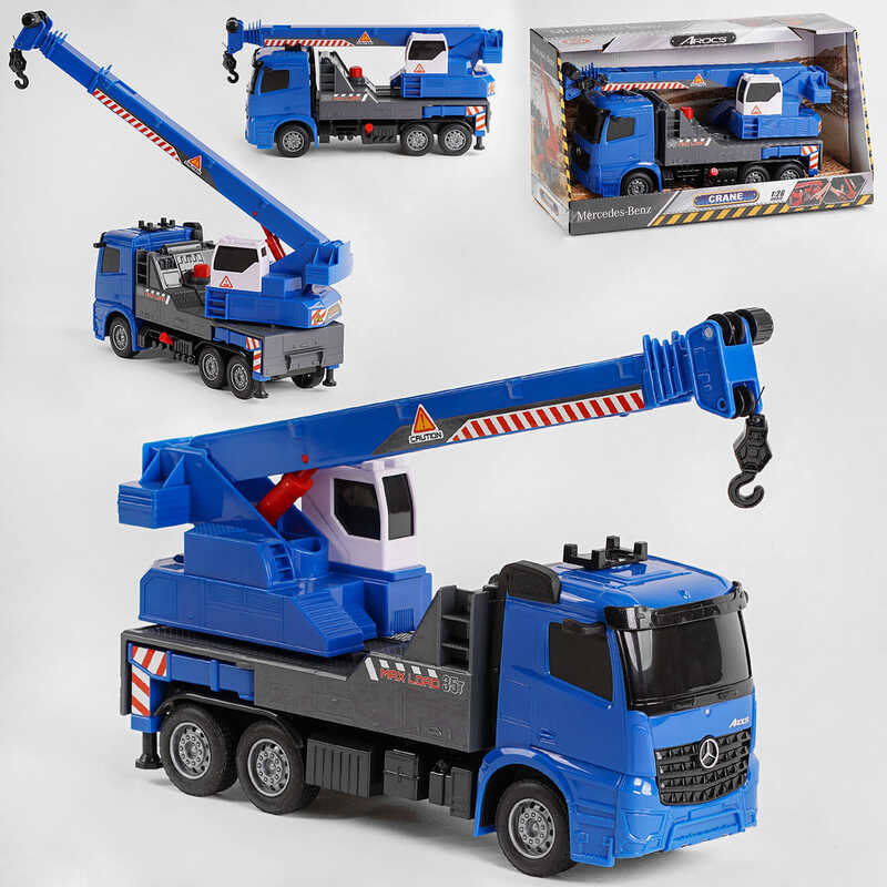 Спецтехника 9718 C (8) "Play Smart", "Автокран", подвижная стрела, в коробке