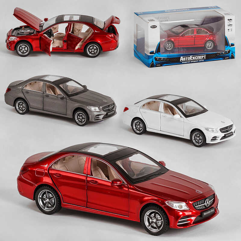 Машинка DL - 47020 (72/2) "Авто Експерт", 3 види, металопластик, 1:32, світло, звук, інерція, відчиняються двері, багажник, капот, в коробці