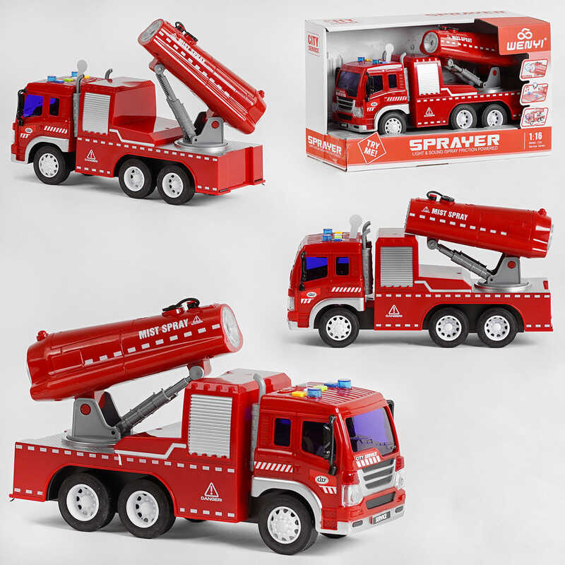 Спецтехніка WY 352 A (24)  "Дезинфектор", інерція, помповий насос, парогенератор, тріскачка, звуки, світло, в коробці