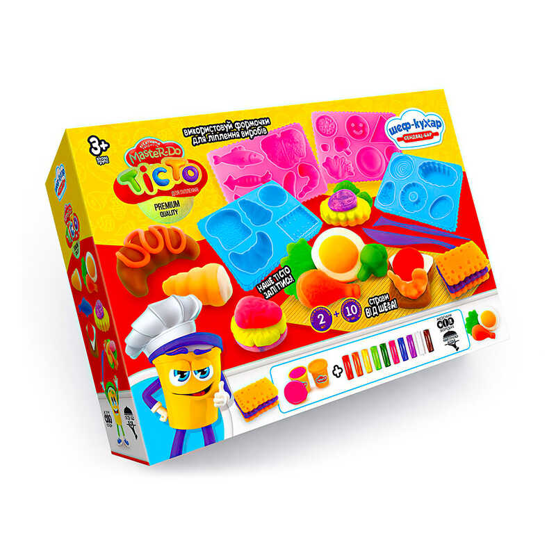 гр Тісто для ліплення Master Do "Шеф-кухар. Сендвіч-бар" TMD-17-03U (6) "Danko Toys"