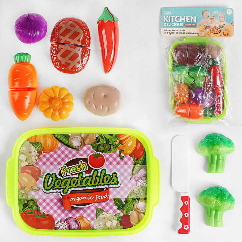 Овочі на ліпучці 1018-106 (96/2) 9 елементів, в пакеті