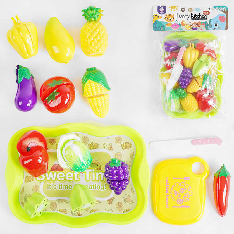 Овочі на ліпучці 1018-108 (72/2) 14 елементів, в пакеті