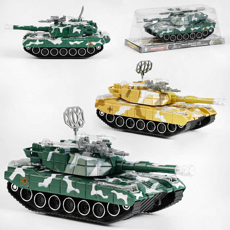 Танк M 1 A2-C 13 (36/2) "Armed Chariot", інерція, тріскачка, рухомі елементи, в слюді