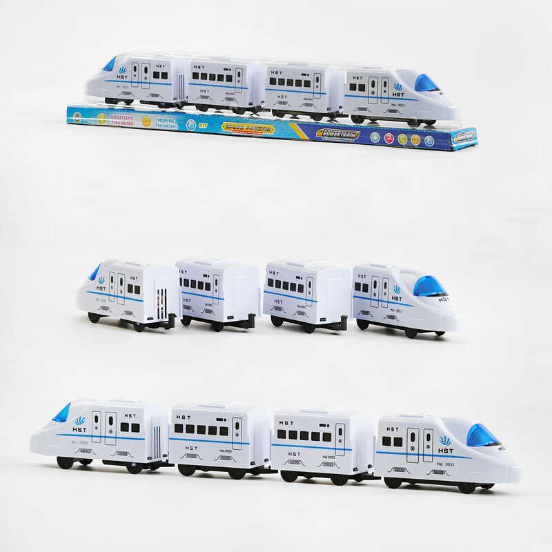 Потяг 0053 (72/2) підсвічування, звуки, автоматичний рух, в слюді